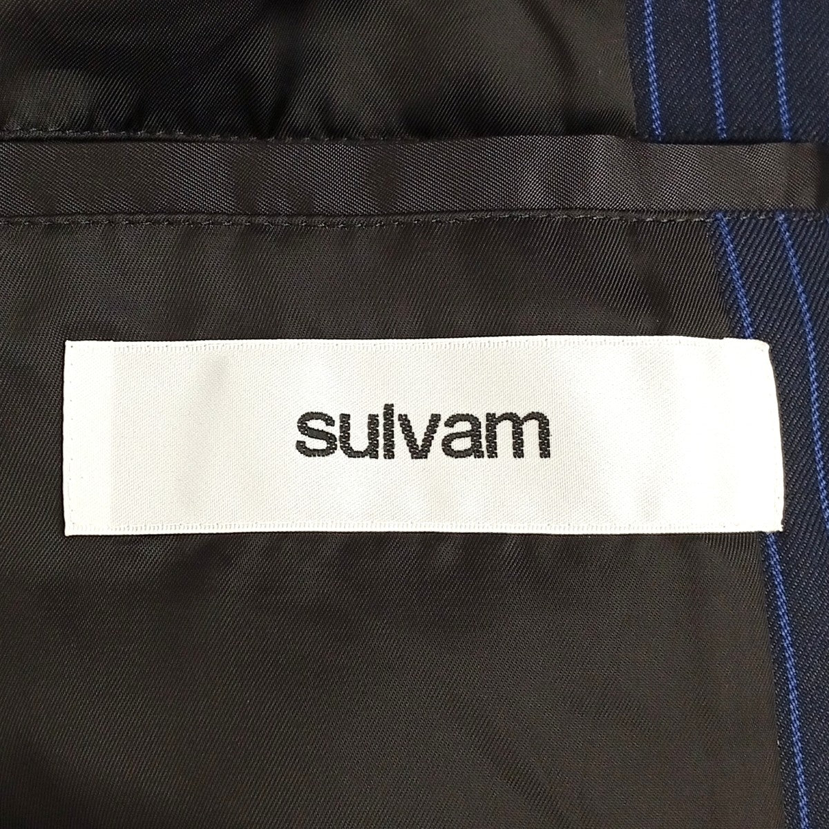 sulvam ストライプテーラードジャケットSP-J08-150 古着・中古-6枚目のアイテム画像
