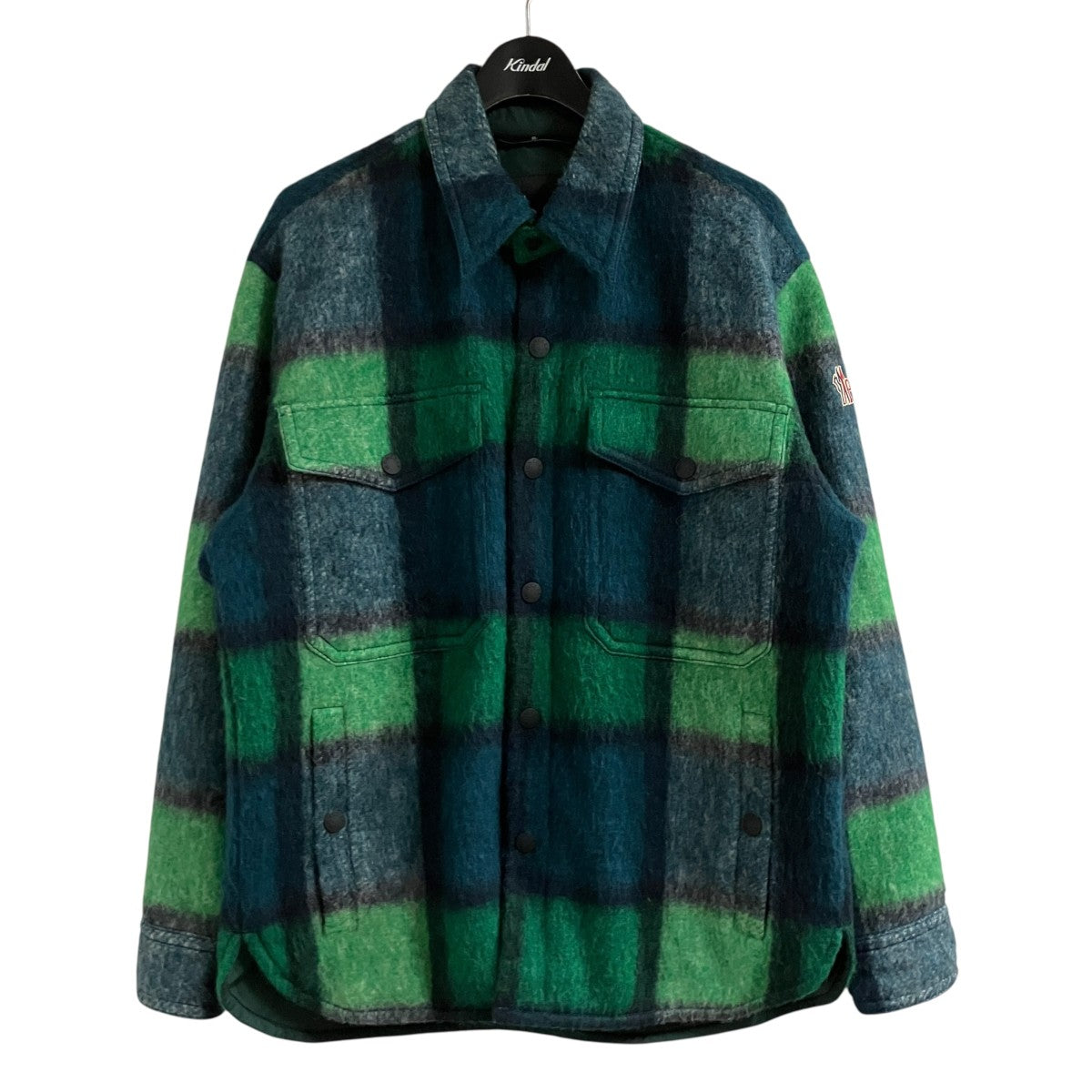 MONCLER ウェイアー ウールチェックシャツジャケット 古着・中古-1枚目のアイテム画像