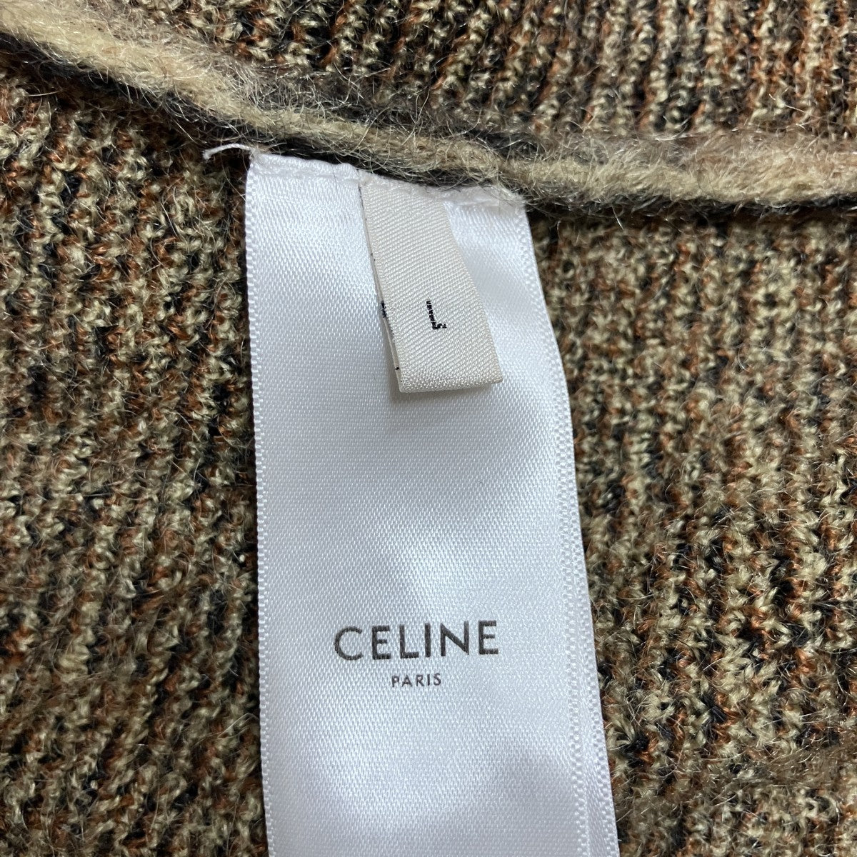 CELINE ビジューボタンブラッシュドモヘアカーディガン 古着・中古-6枚目のアイテム画像