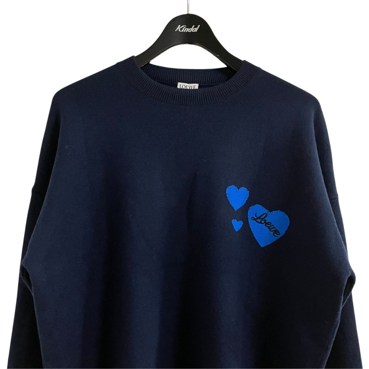 LOEWE ハートロゴクルーネックニット 古着・中古-2枚目のアイテム画像