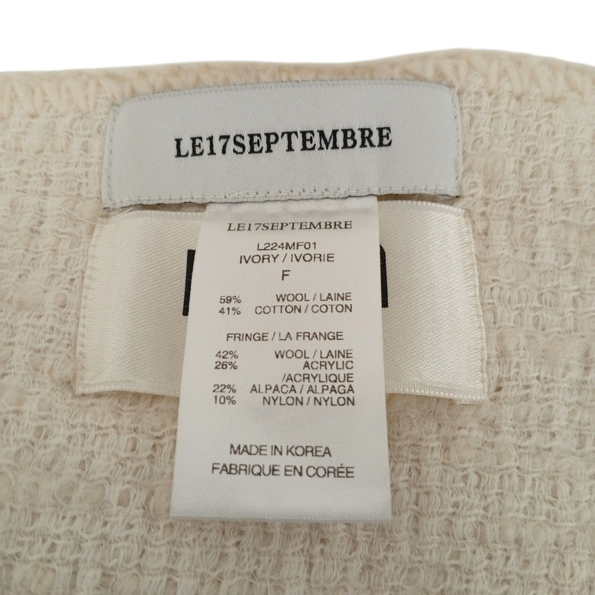 LE17SEPTEMBRE ニットマフラーL224MF01 古着・中古-6枚目のアイテム画像