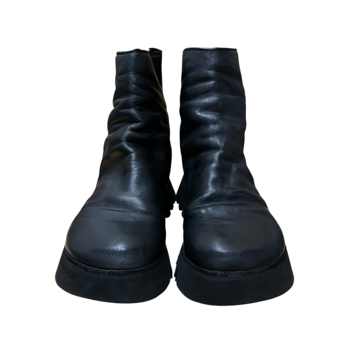 GUIDI ホースフルグレインバックジップアンクルブーツ 古着・中古-2枚目のアイテム画像