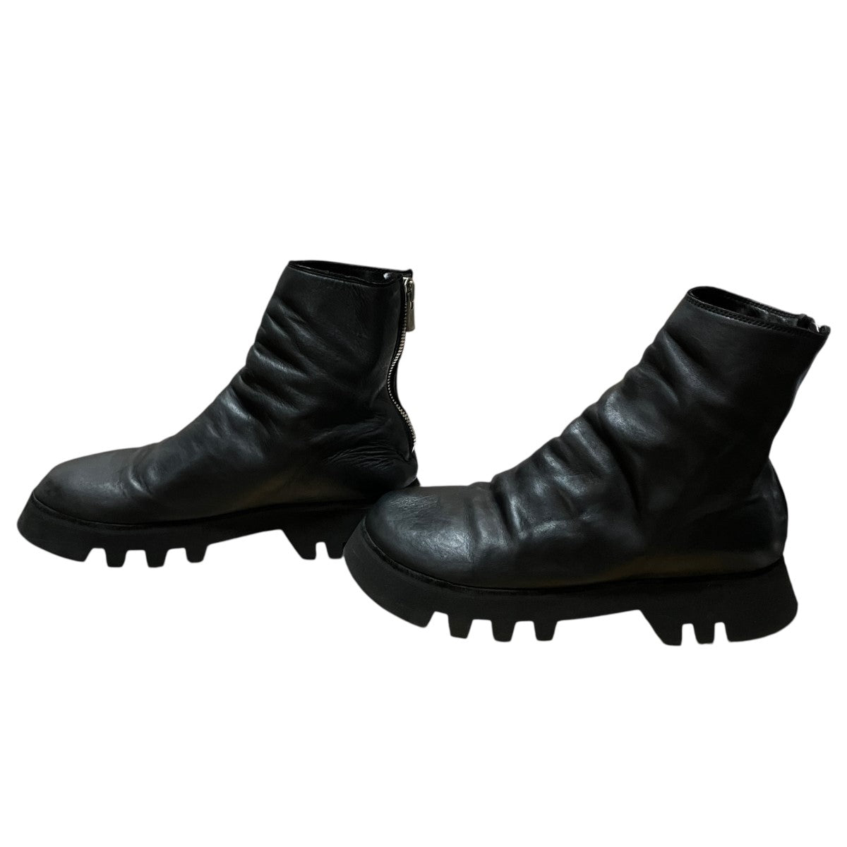 GUIDI ホースフルグレインバックジップアンクルブーツ 古着・中古-3枚目のアイテム画像