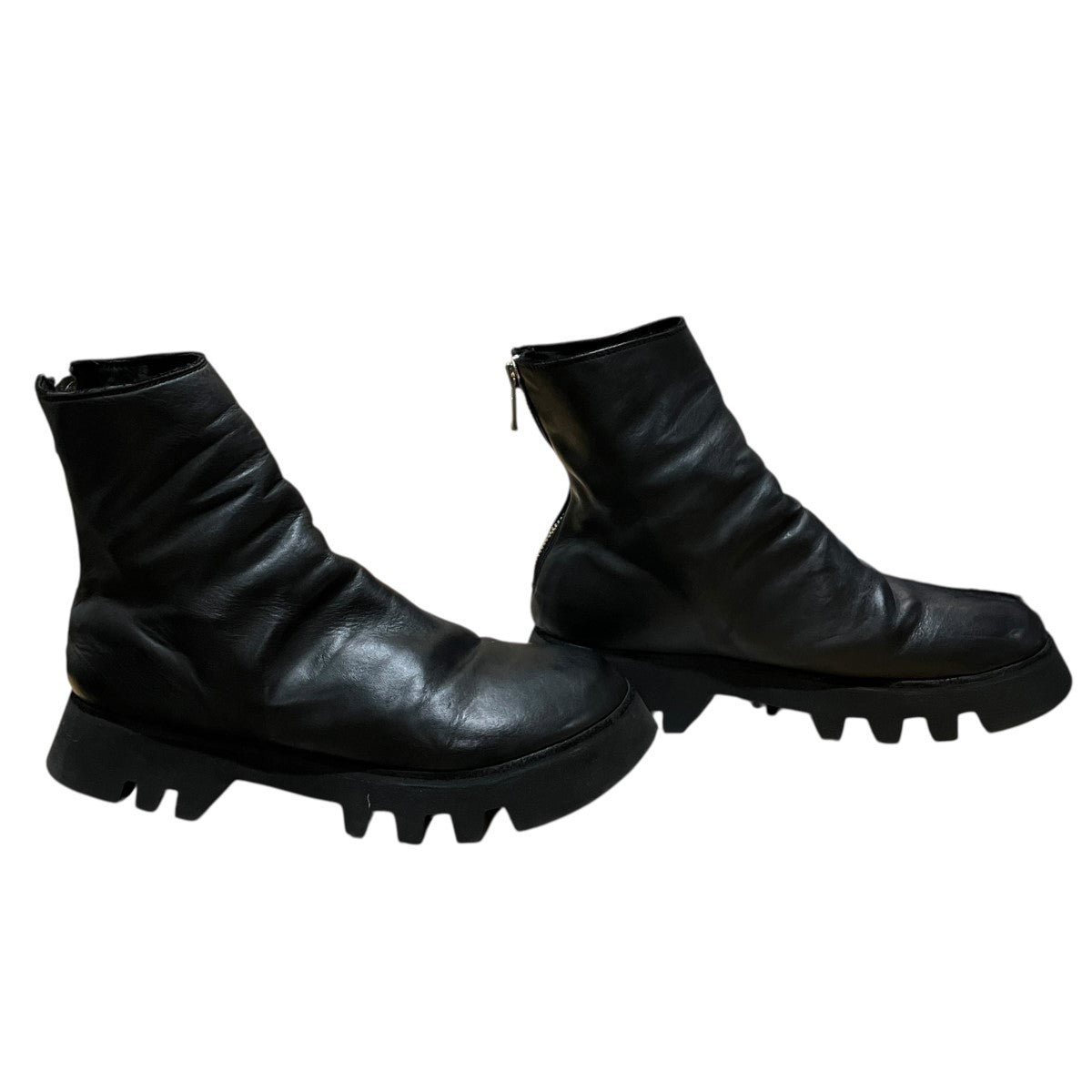 GUIDI ホースフルグレインバックジップアンクルブーツ 古着・中古-4枚目のアイテム画像