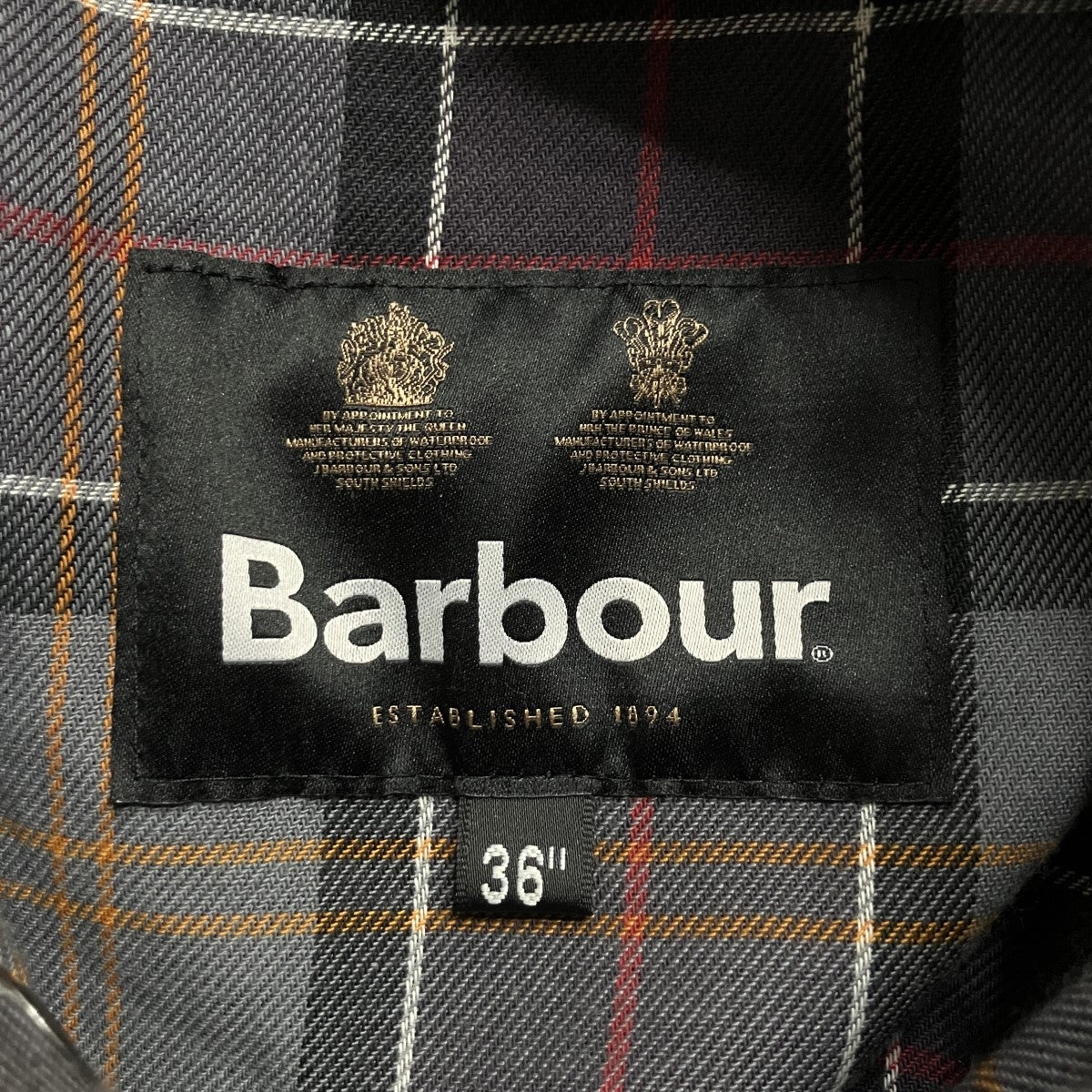 Barbour オイルドコットンジャケット 古着・中古-5枚目のアイテム画像