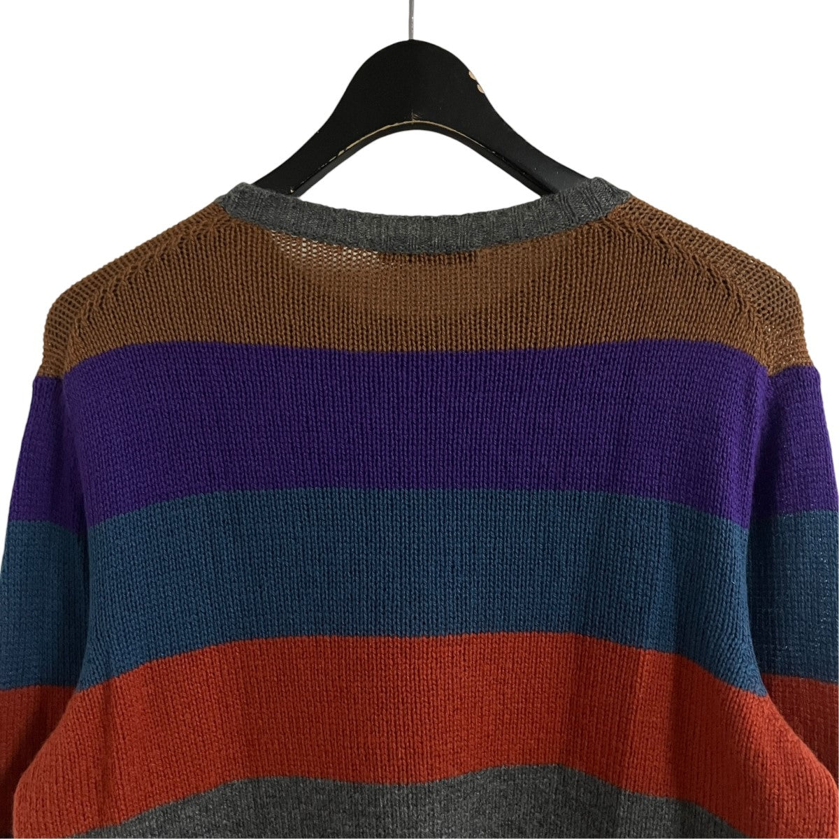 PRADA カシミヤボーダーニット 古着・中古-4枚目のアイテム画像