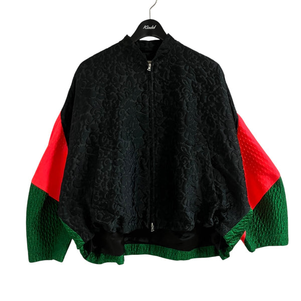 driesvannoten ジャガードジャケット DRIES VAN NOTEN(ドリスヴァンノッテン) ドッキングジャガード