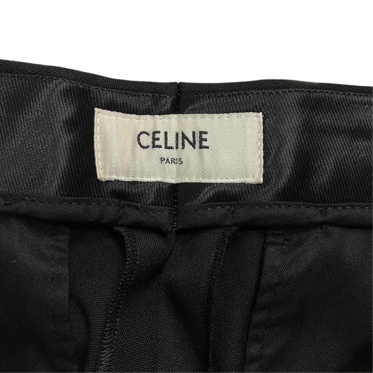 CELINE ウール クラシック タキシードスラックス 古着・中古-6枚目のアイテム画像