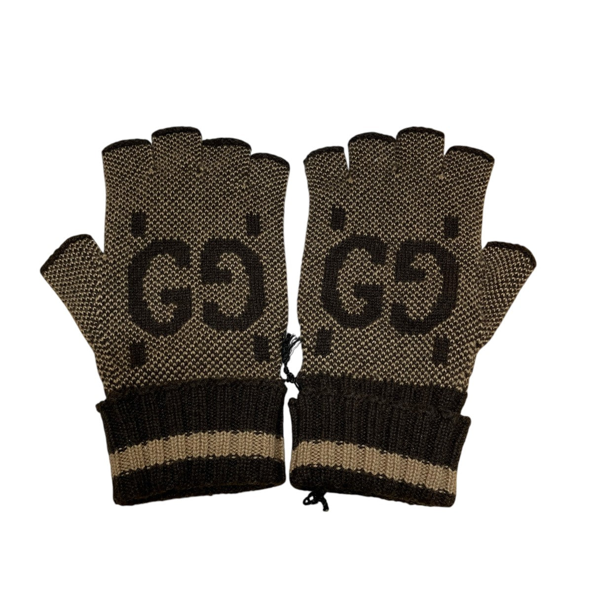 GUCCI GGグラフィックフィンガーレスグローブ 古着・中古-2枚目のアイテム画像