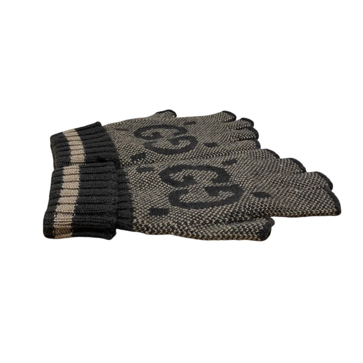 GUCCI GGグラフィックフィンガーレスグローブ 古着・中古-4枚目のアイテム画像
