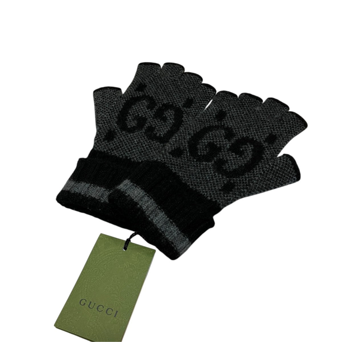 GUCCI GGグラフィックフィンガーレスグローブ 古着・中古-1枚目のアイテム画像
