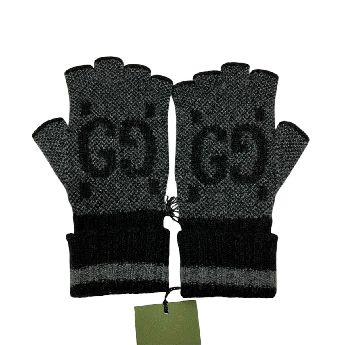 GUCCI GGグラフィックフィンガーレスグローブ 古着・中古-2枚目のアイテム画像