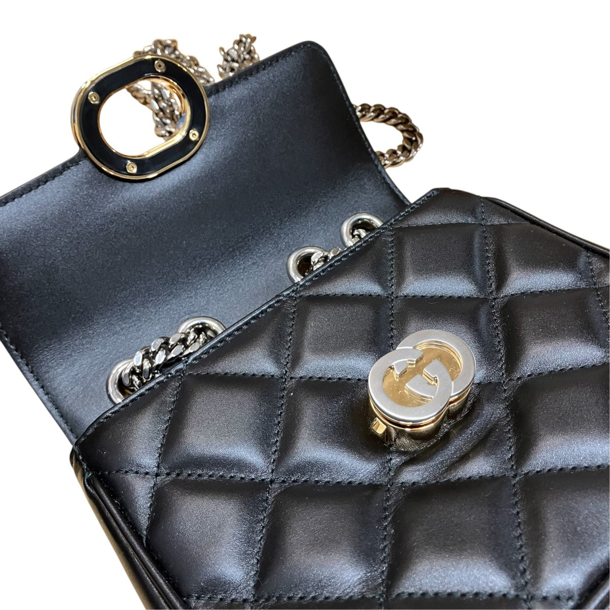 GUCCI デコ ミニ インターロッキングショルダーバッグ 古着・中古-6枚目のアイテム画像