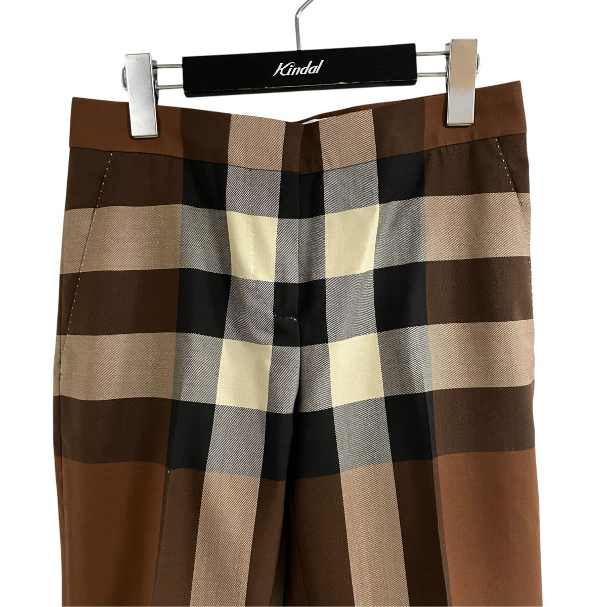BURBERRY チェックスラックスパンツ 古着・中古-2枚目のアイテム画像