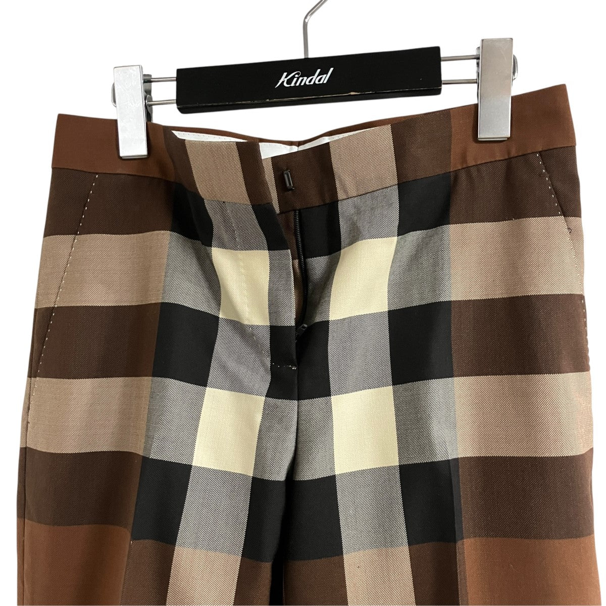 BURBERRY チェックスラックスパンツ 古着・中古-3枚目のアイテム画像