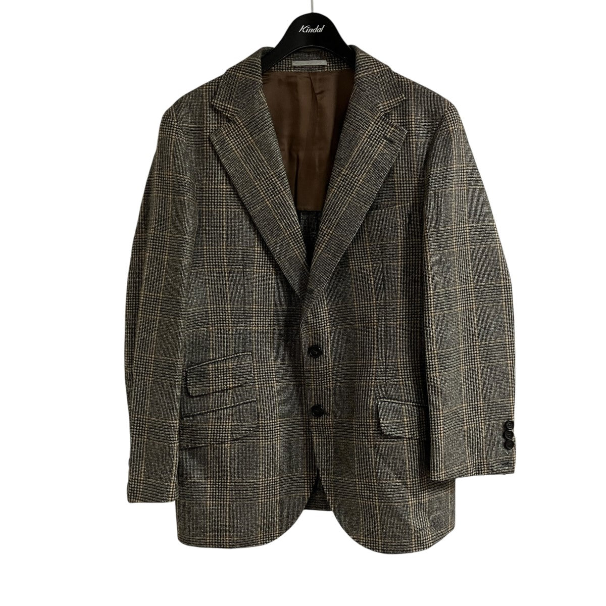BRUNELLO CUCINELLI チェックウールテーラードジャケット 古着・中古-1枚目のアイテム画像