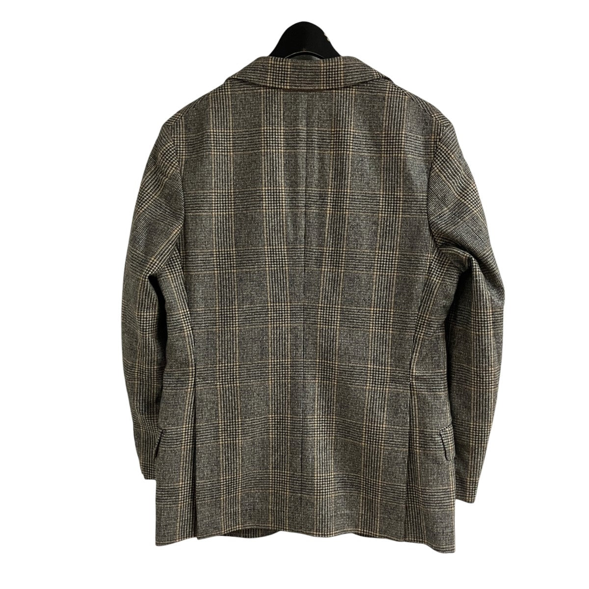 BRUNELLO CUCINELLI チェックウールテーラードジャケット 古着・中古-3枚目のアイテム画像
