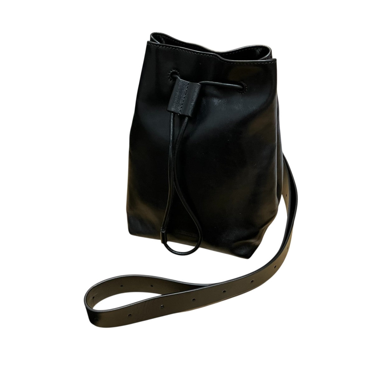 JIL SANDER ドローストリング巾着レザーバッグ 古着・中古-1枚目のアイテム画像