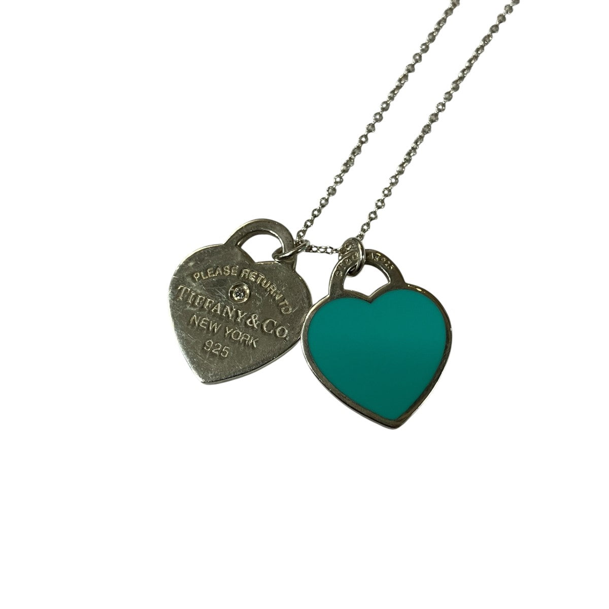 Tiffany ＆ Co． ダブルハートタグダイヤ付ペンダントネックレス 古着・中古-3枚目のアイテム画像