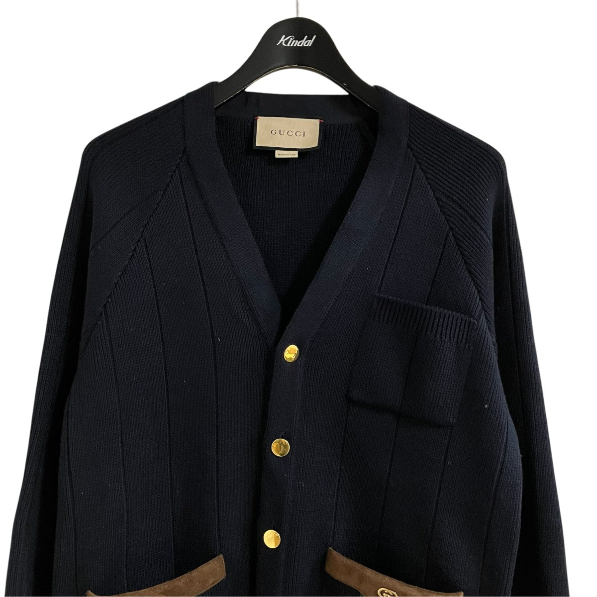GUCCI(グッチ) ウェブストライプ付きカーディガン 626349 XKBFJ