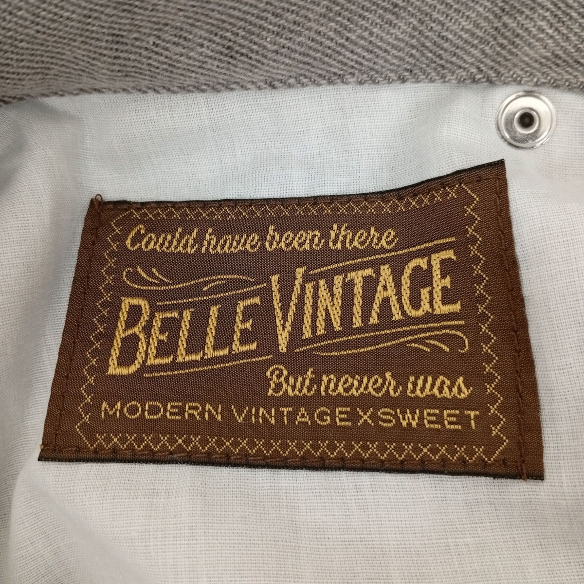 BELLE VINTAGE ギャザーチュールデニムパンツETNIS254001 古着・中古-4枚目のアイテム画像