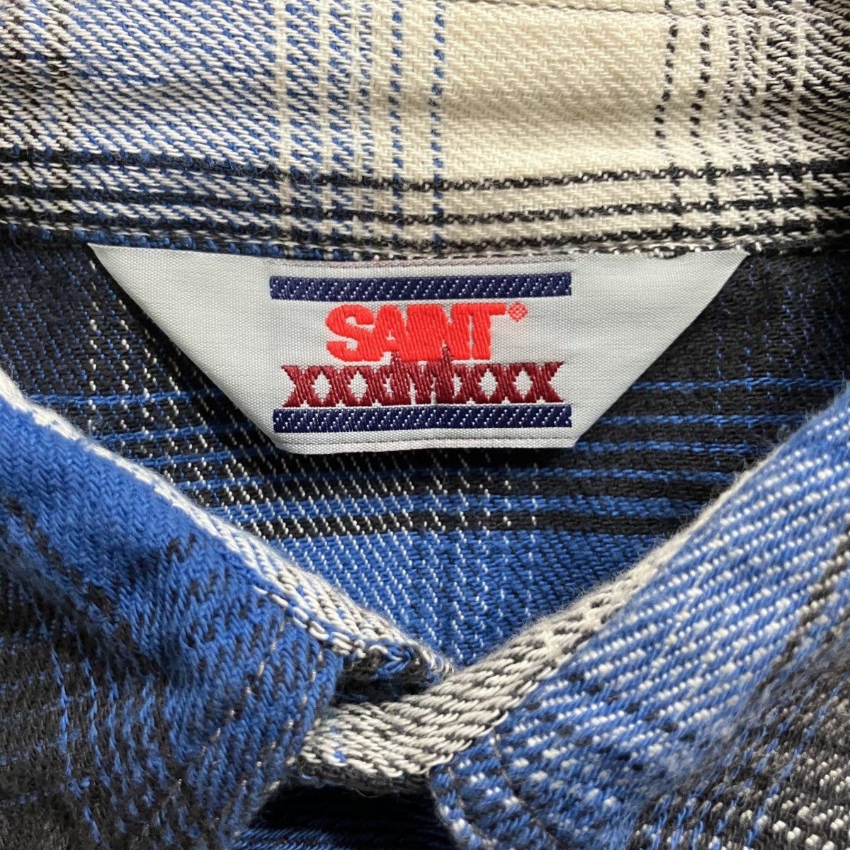 SAINT MICHAEL×BER BER JIN チェックシャツ 古着・中古-5枚目のアイテム画像