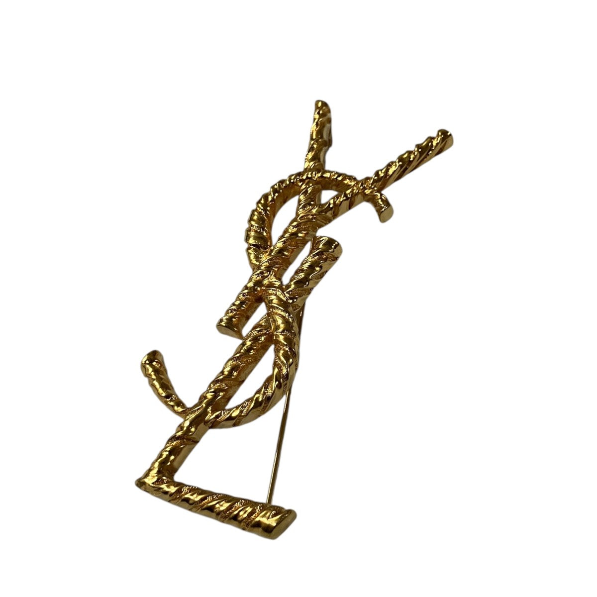 Saint Laurent Paris YSL ロゴブローチ 古着・中古-1枚目のアイテム画像