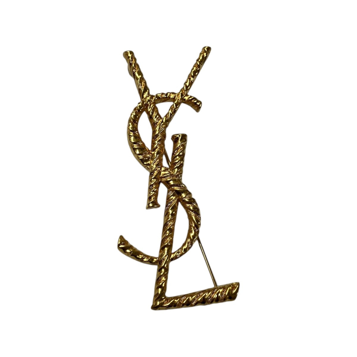 Saint Laurent Paris YSL ロゴブローチ 古着・中古-2枚目のアイテム画像