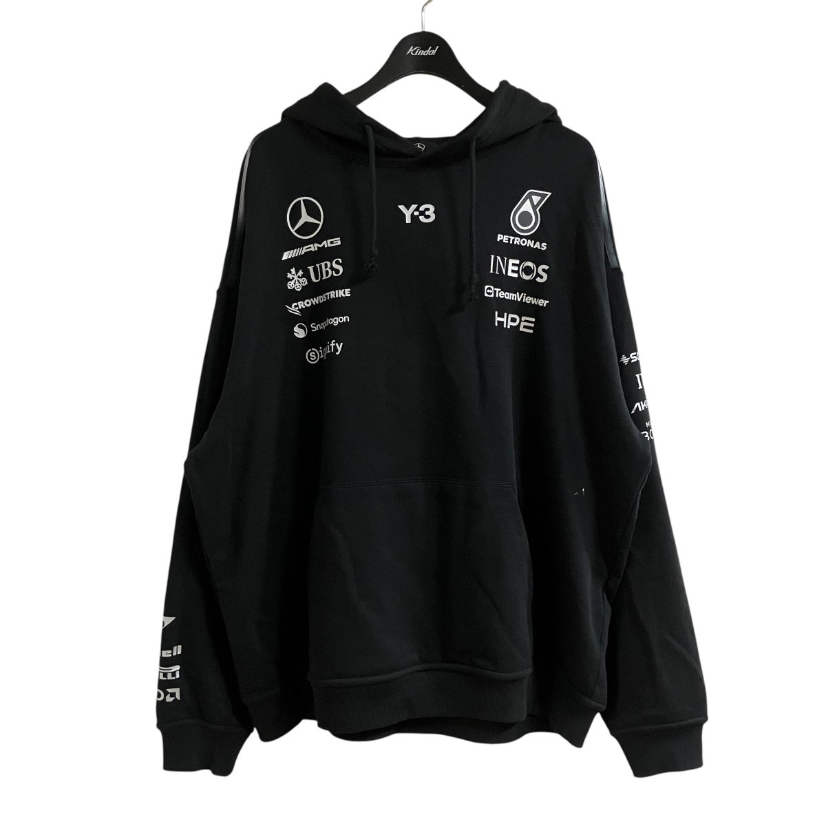 Y-3×Mercedes Benz プルオーバーパーカー 古着・中古-1枚目のアイテム画像