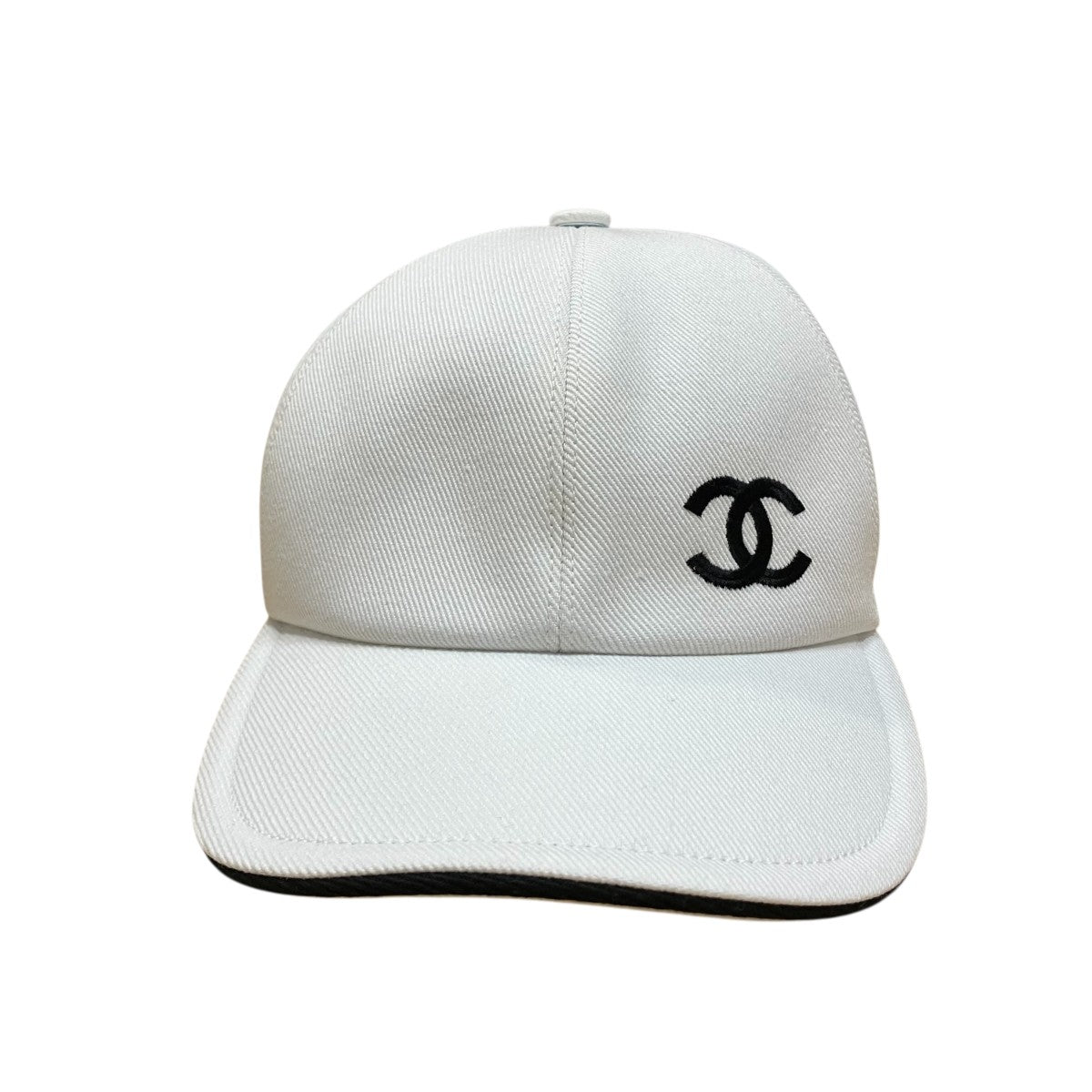 CHANEL(シャネル) ココマーク キャップ ホワイト×ブラック サイズ