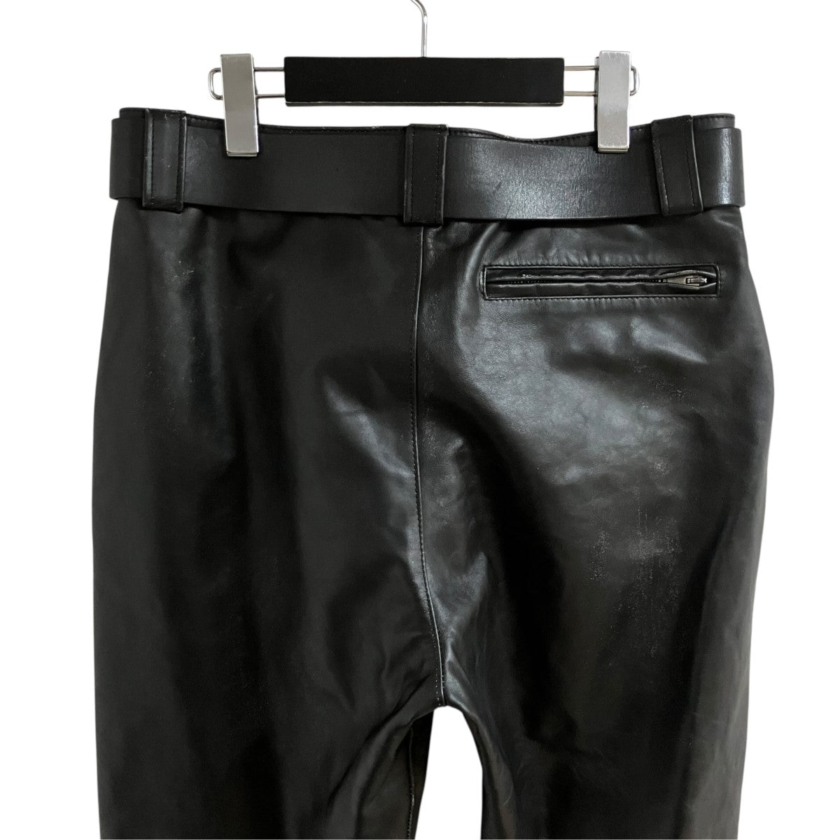 Saint Laurent Paris レザーパンツ 古着・中古-4枚目のアイテム画像