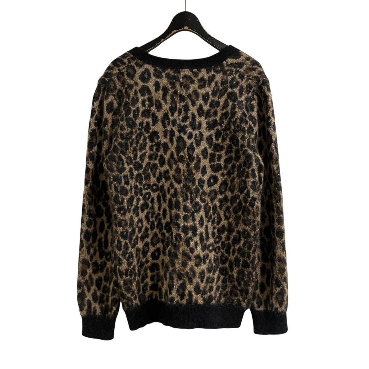 CELINE(セリーヌ) レオパードモヘア混カーディガン 2A655985D ベージュ