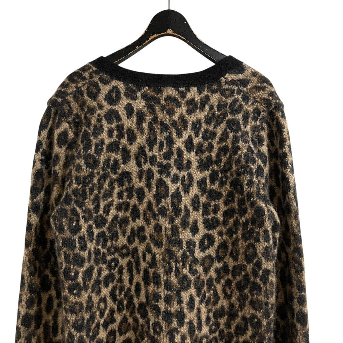 CELINE(セリーヌ) レオパードモヘア混カーディガン 2A655985D ベージュ