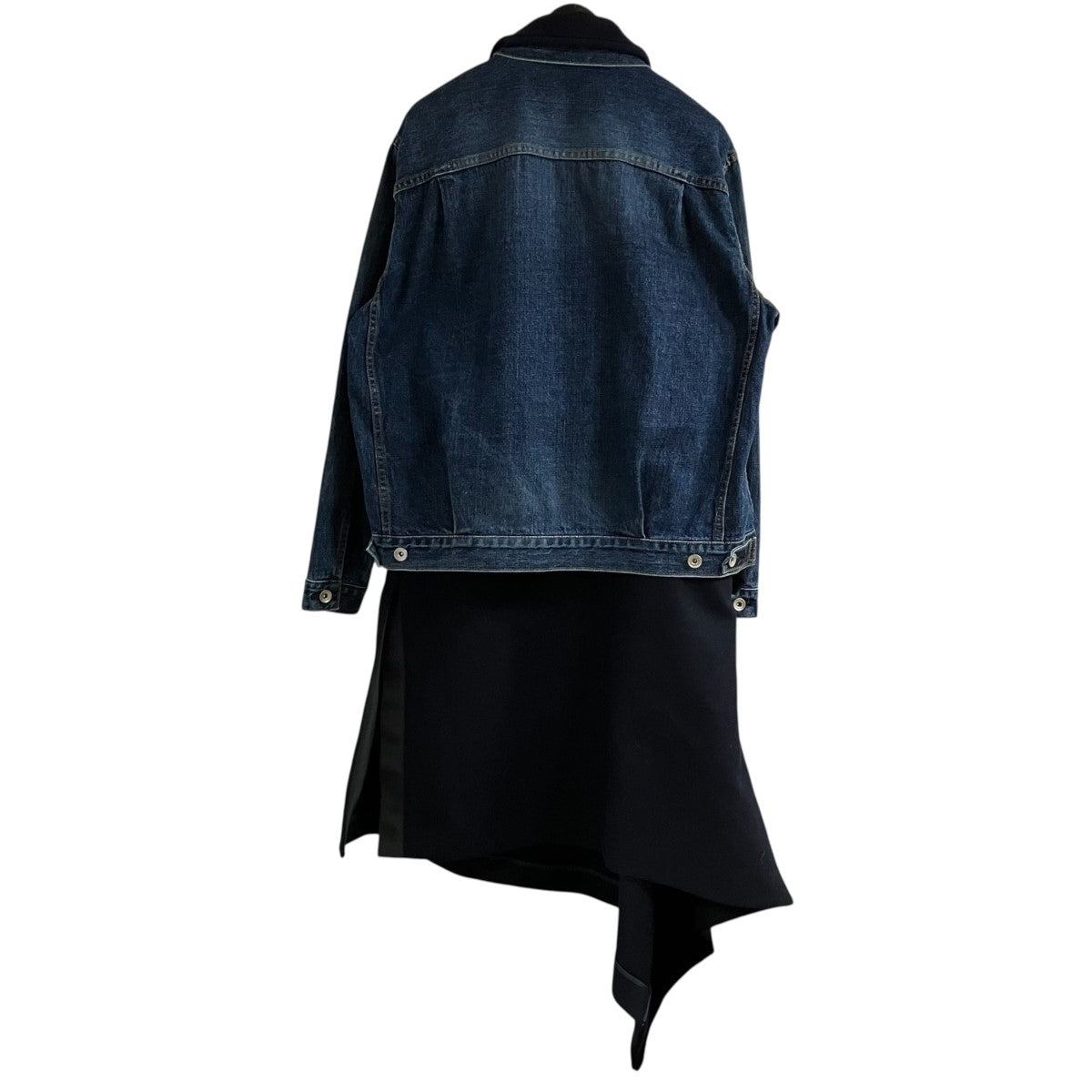 sacai デニムドッキングドレス 古着・中古-3枚目のアイテム画像