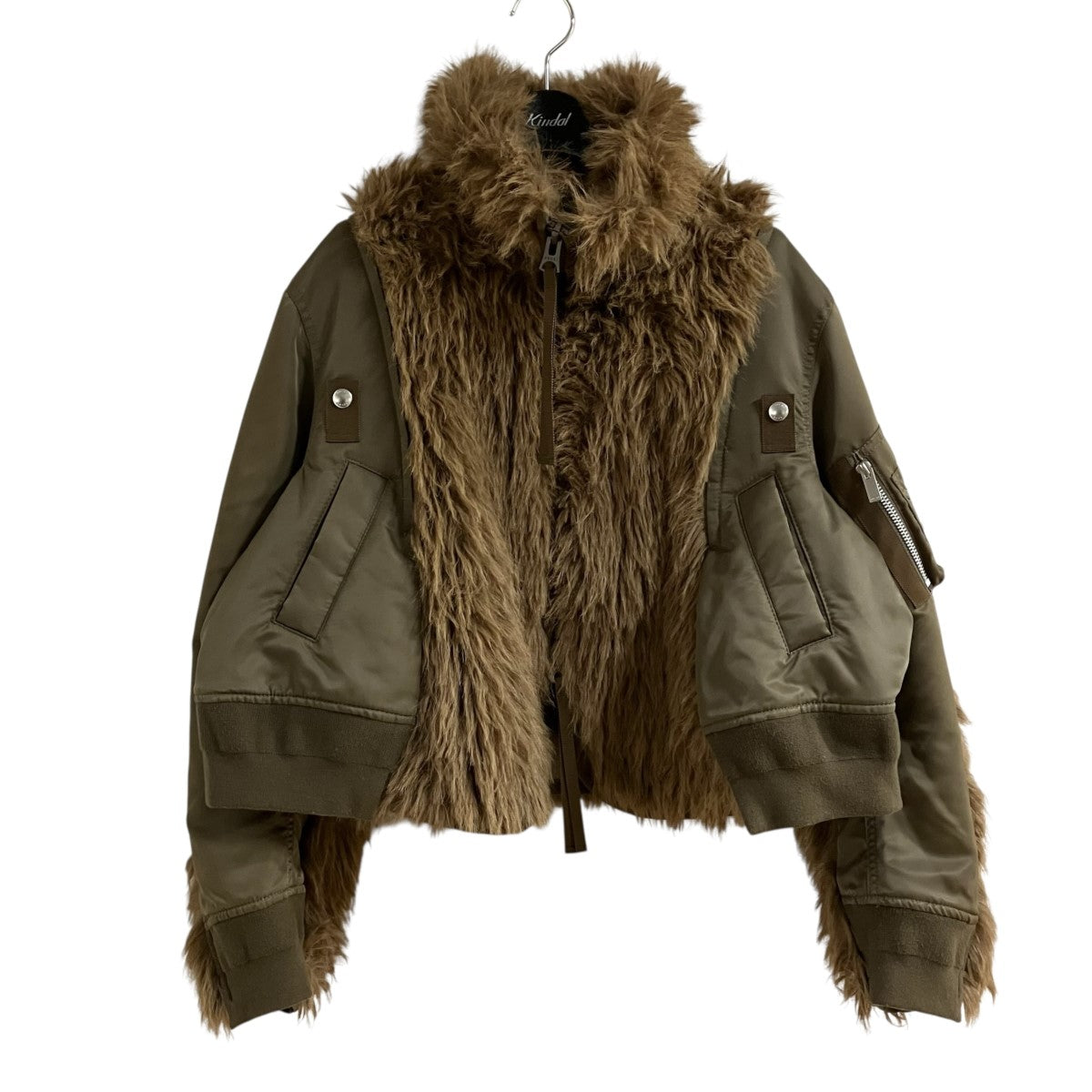 sacai フォックスファーナイロンジャケット 古着・中古-1枚目のアイテム画像