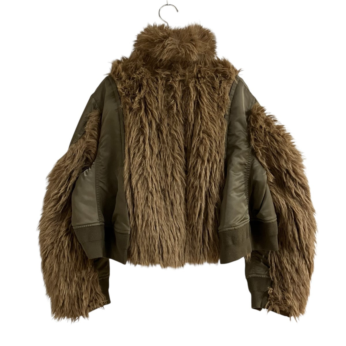 sacai フォックスファーナイロンジャケット 古着・中古-3枚目のアイテム画像