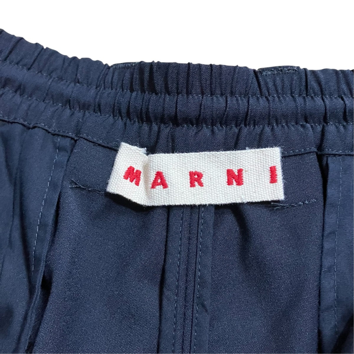 MARNI(マルニ) トロピカルウールスラックスパンツ PUMU0017UD ネイビー