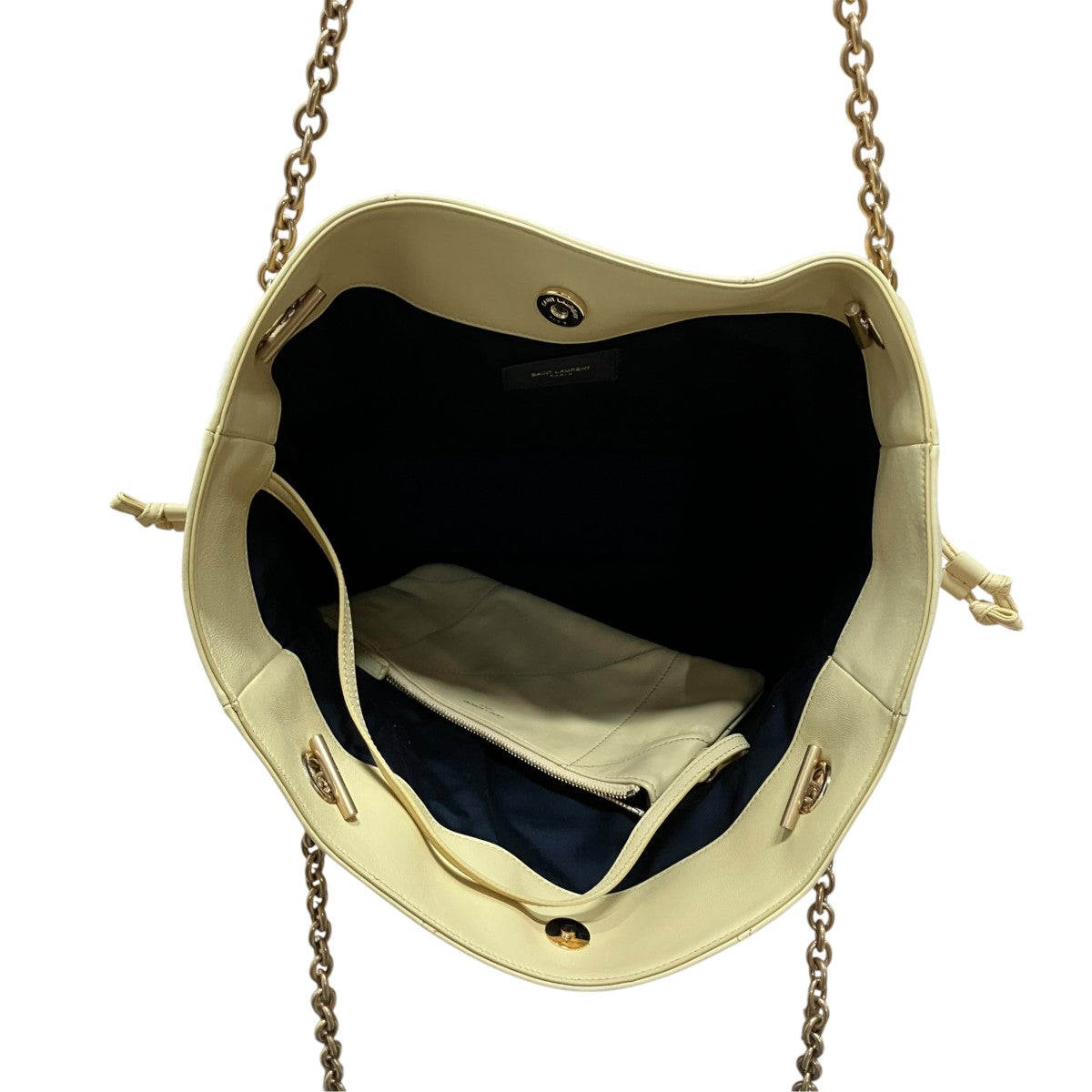 Saint Laurent Paris レザーショルダーバッグ 古着・中古-6枚目のアイテム画像