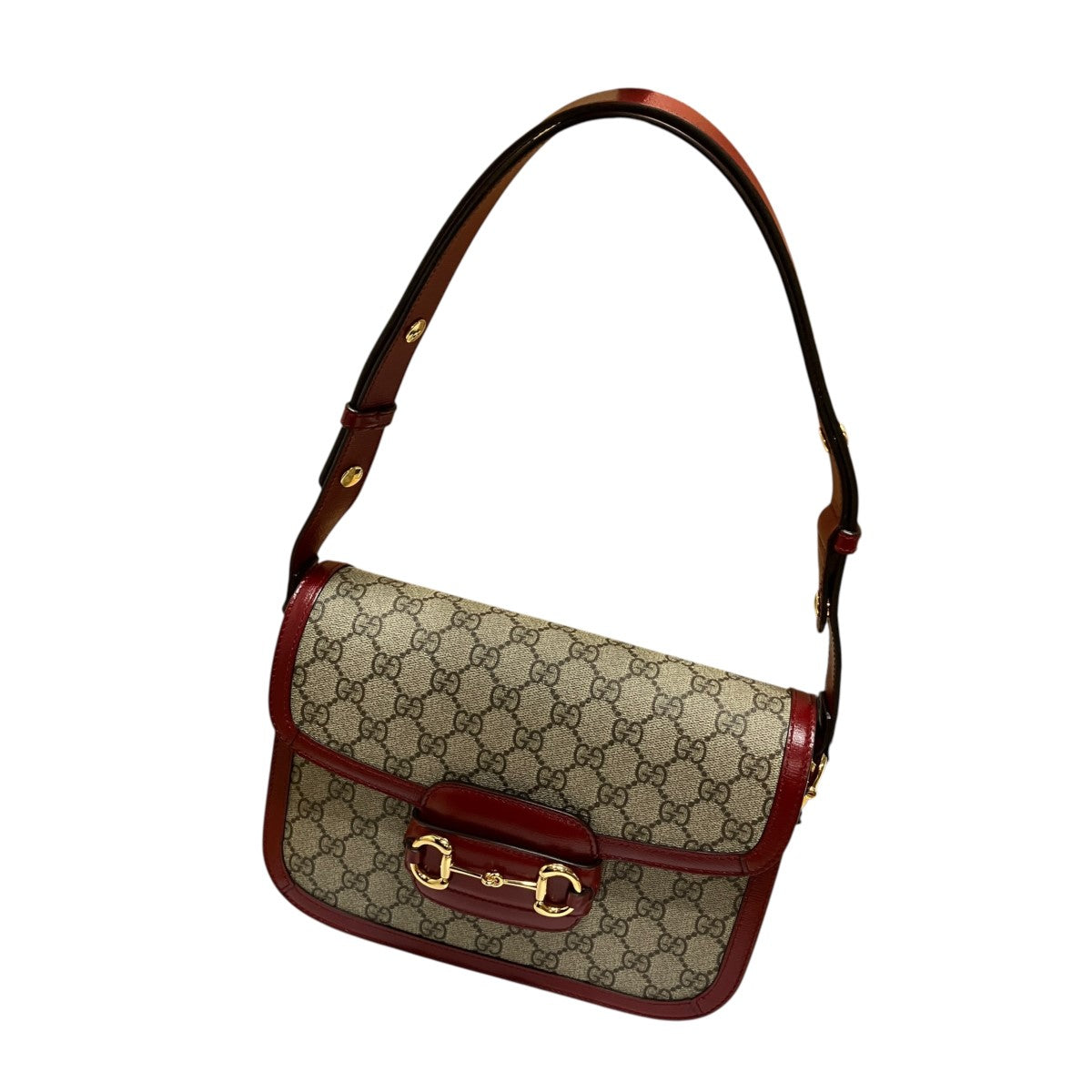 GUCCI(グッチ) ショルダーバッグ 602204 - ベージュ×レッド サイズ