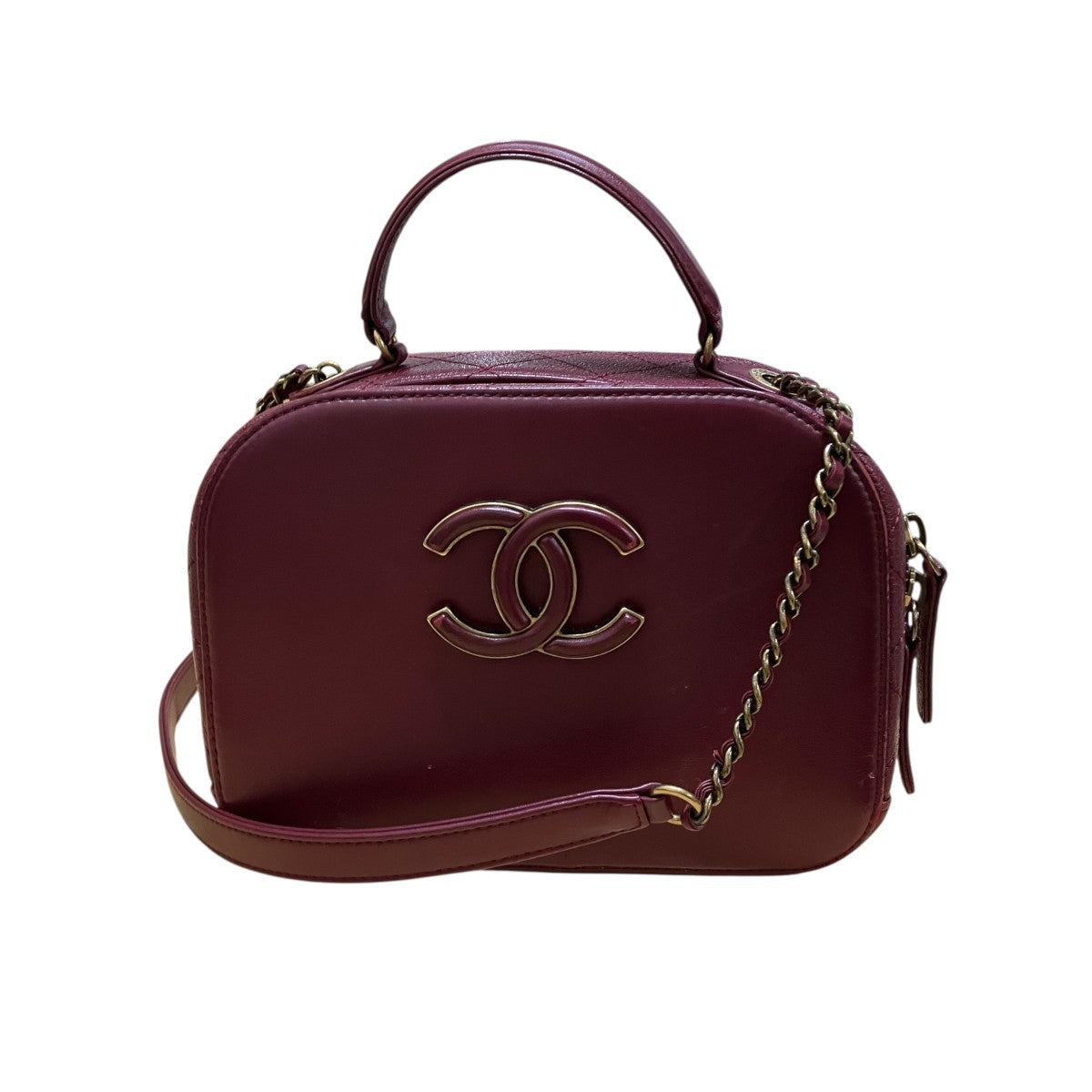 CHANEL ラムスキン ココマーク チェーンショルダーバッグ 古着・中古-2枚目のアイテム画像