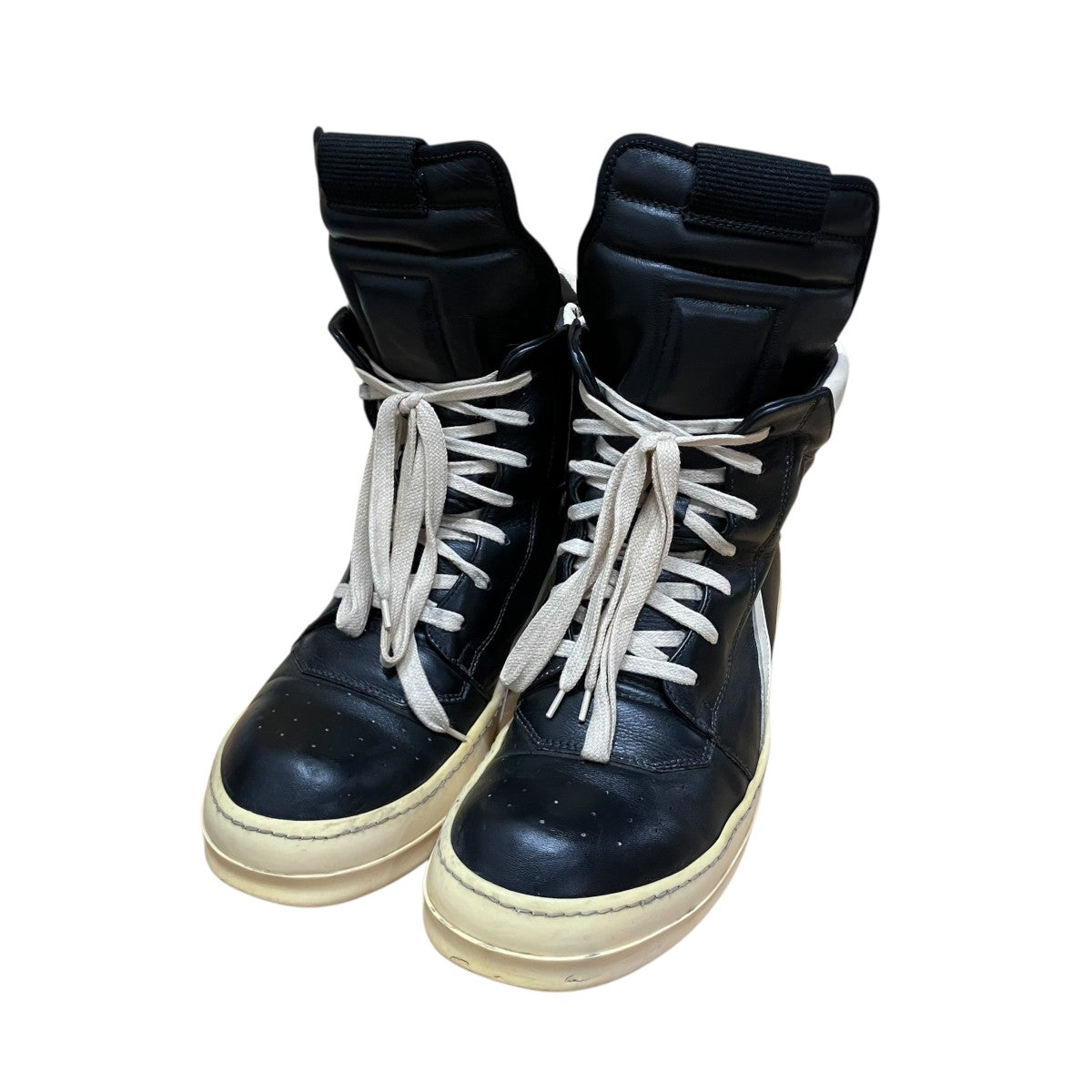 RICK OWENS ジオバスケットハイカットスニーカー 古着・中古-1枚目のアイテム画像