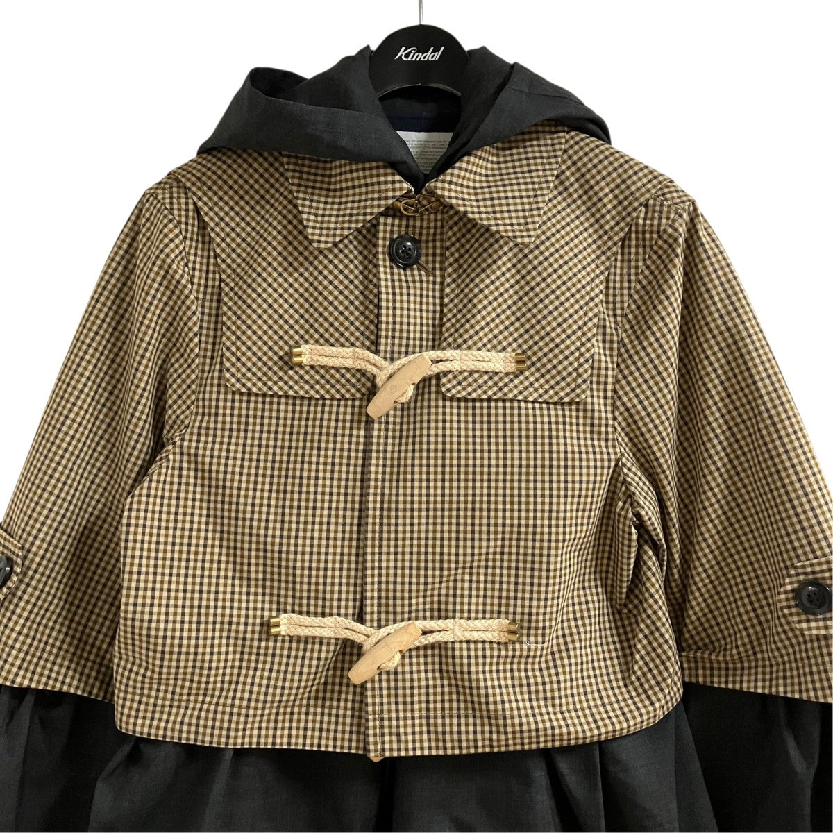KOLOR ドッキングダッフルコート 古着・中古-2枚目のアイテム画像