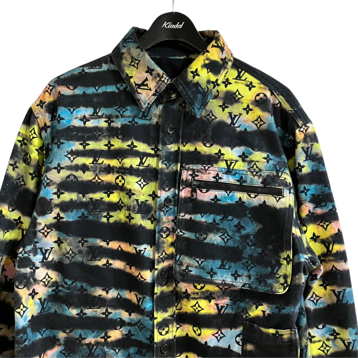 LOUIS VUITTON モノグラムタイダイ デニムジャケット 古着・中古-2枚目のアイテム画像