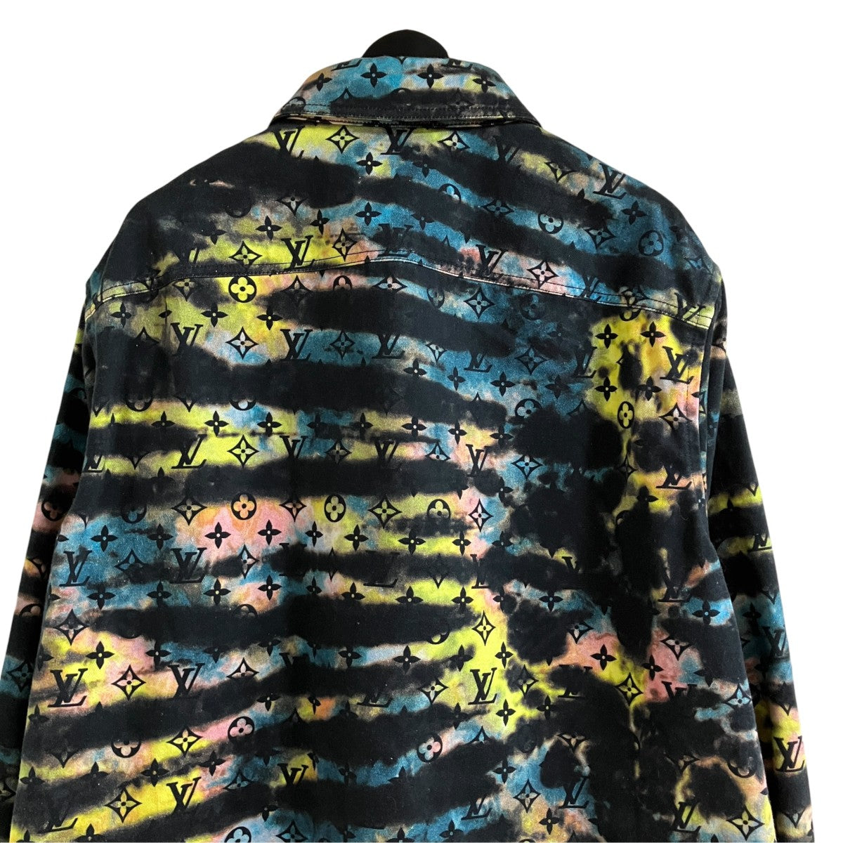 LOUIS VUITTON モノグラムタイダイ デニムジャケット 古着・中古-4枚目のアイテム画像