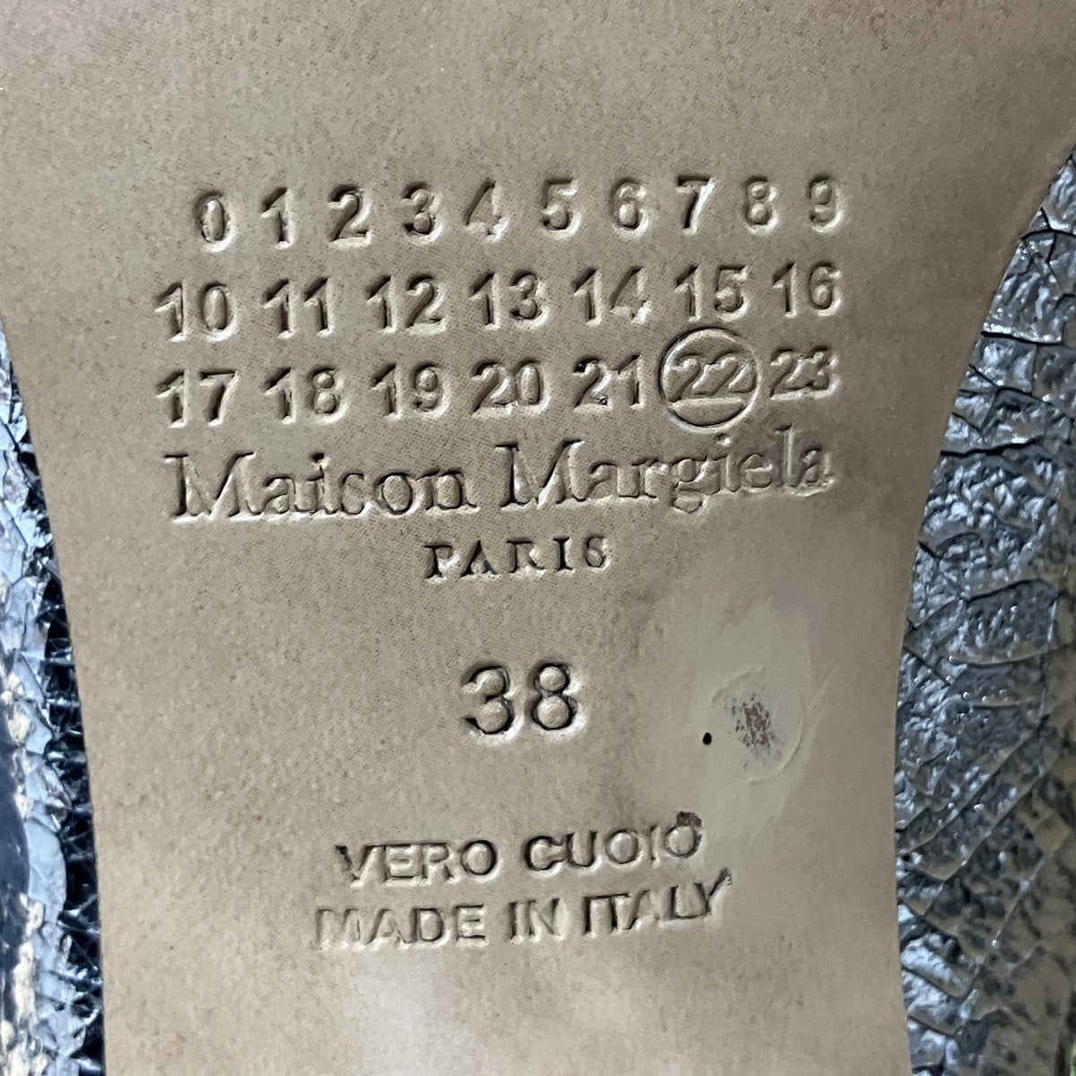 Maison Margiela ブロークンミラー加工足袋ブーツ 古着・中古-7枚目のアイテム画像