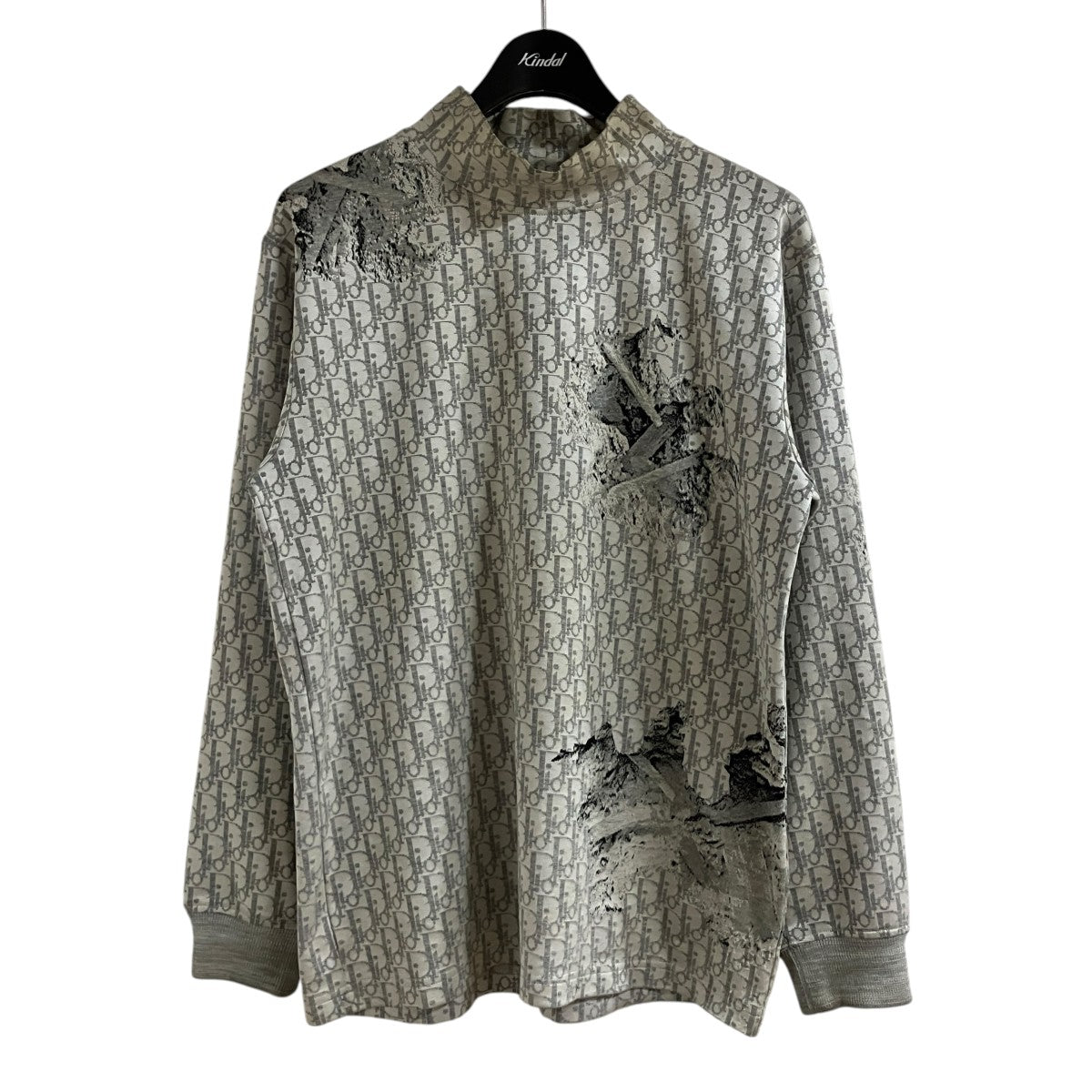 DIOR オブリークデザインハイネックカットソー ロングスリーブTシャツ 古着・中古-1枚目のアイテム画像