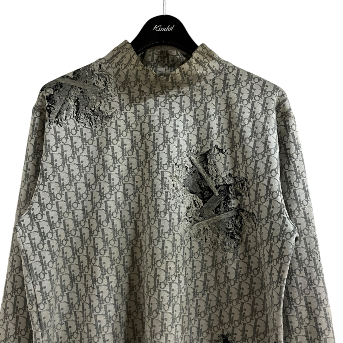 DIOR オブリークデザインハイネックカットソー ロングスリーブTシャツ 古着・中古-2枚目のアイテム画像