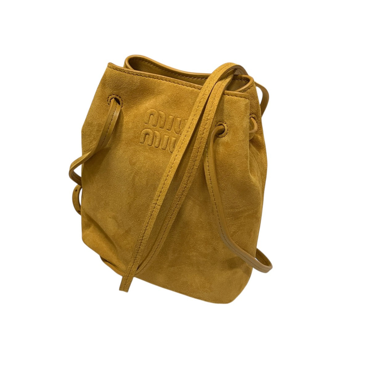MIU MIU スウェードポーチ 古着・中古-1枚目のアイテム画像