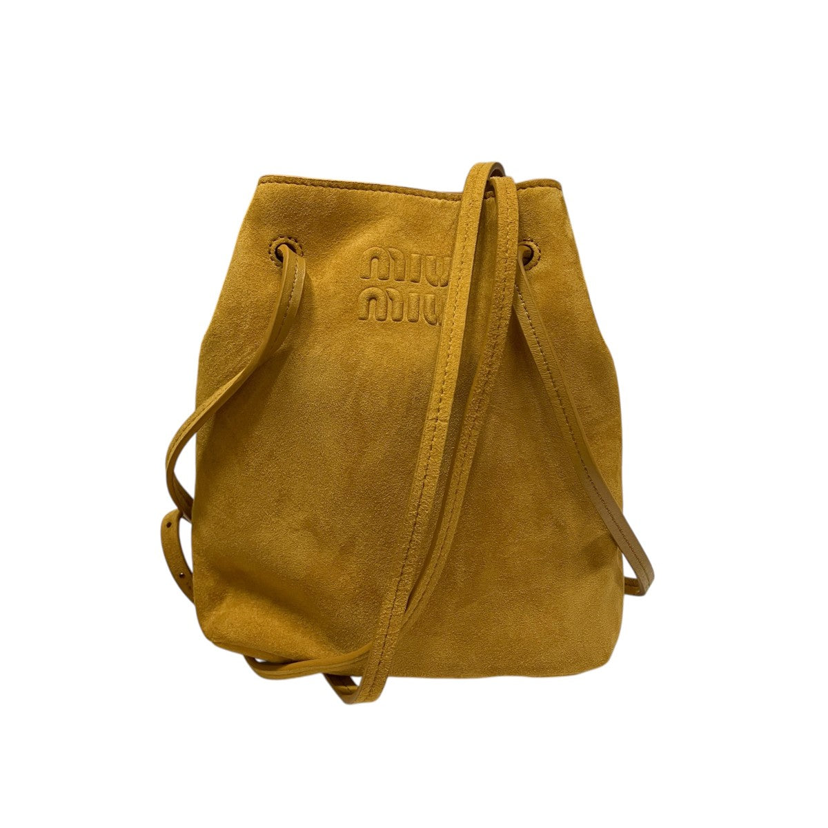 MIU MIU スウェードポーチ 古着・中古-2枚目のアイテム画像