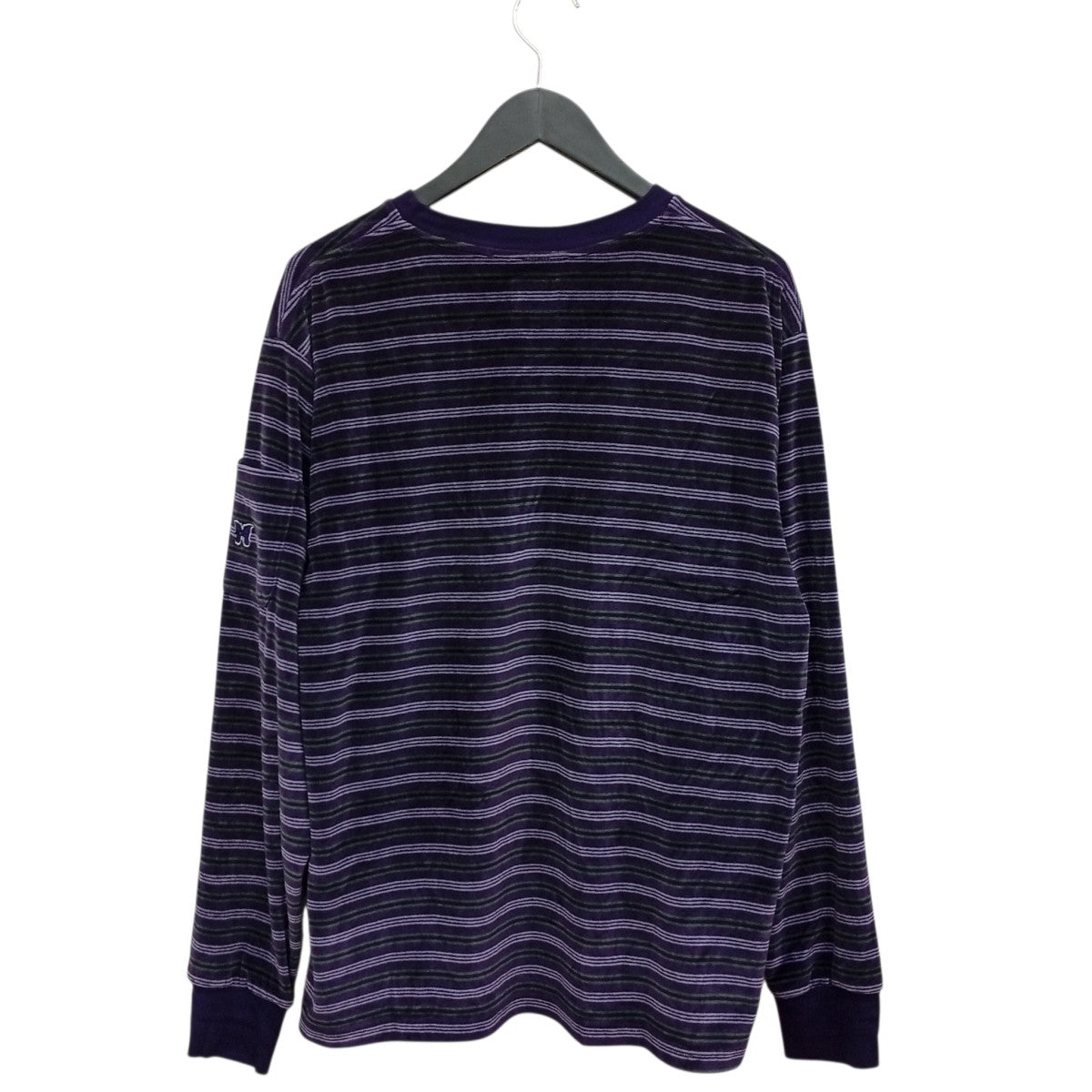 Needles Crew Neck Tee ベロアボーダーロングスリーブTシャツTY397 L/S 古着・中古-2枚目のアイテム画像